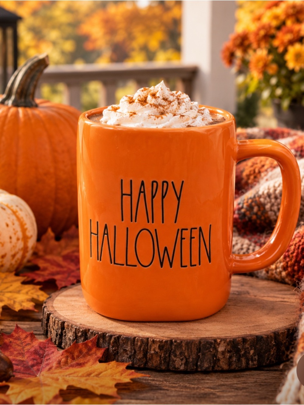 🎃👻Rae Dunn Happy Halloween Orange Ceramic Coffee Mug